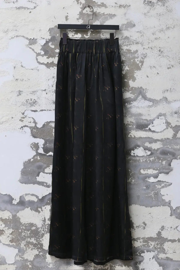 Mutedance 24 Spring/Summer Silk Elastic Waist Loose Pants MD-MD24SS13-SHENHE sepia PM114